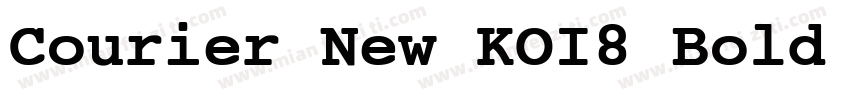 Courier New KOI8 Bold Italic字体转换